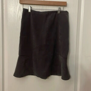 J McLaughlin Gray Flare Bottom Pencil Skirt Size 2